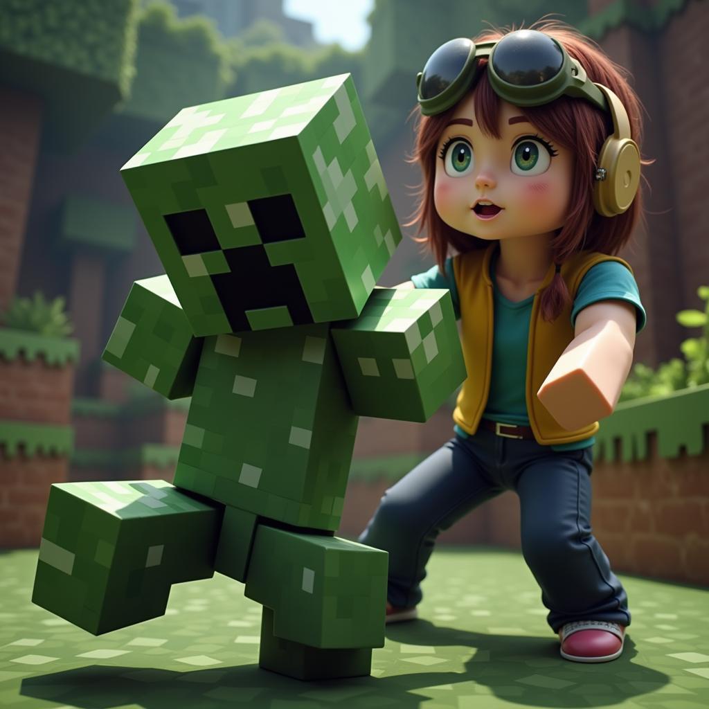 Angela Vượt Qua Thử Thách Minecraft