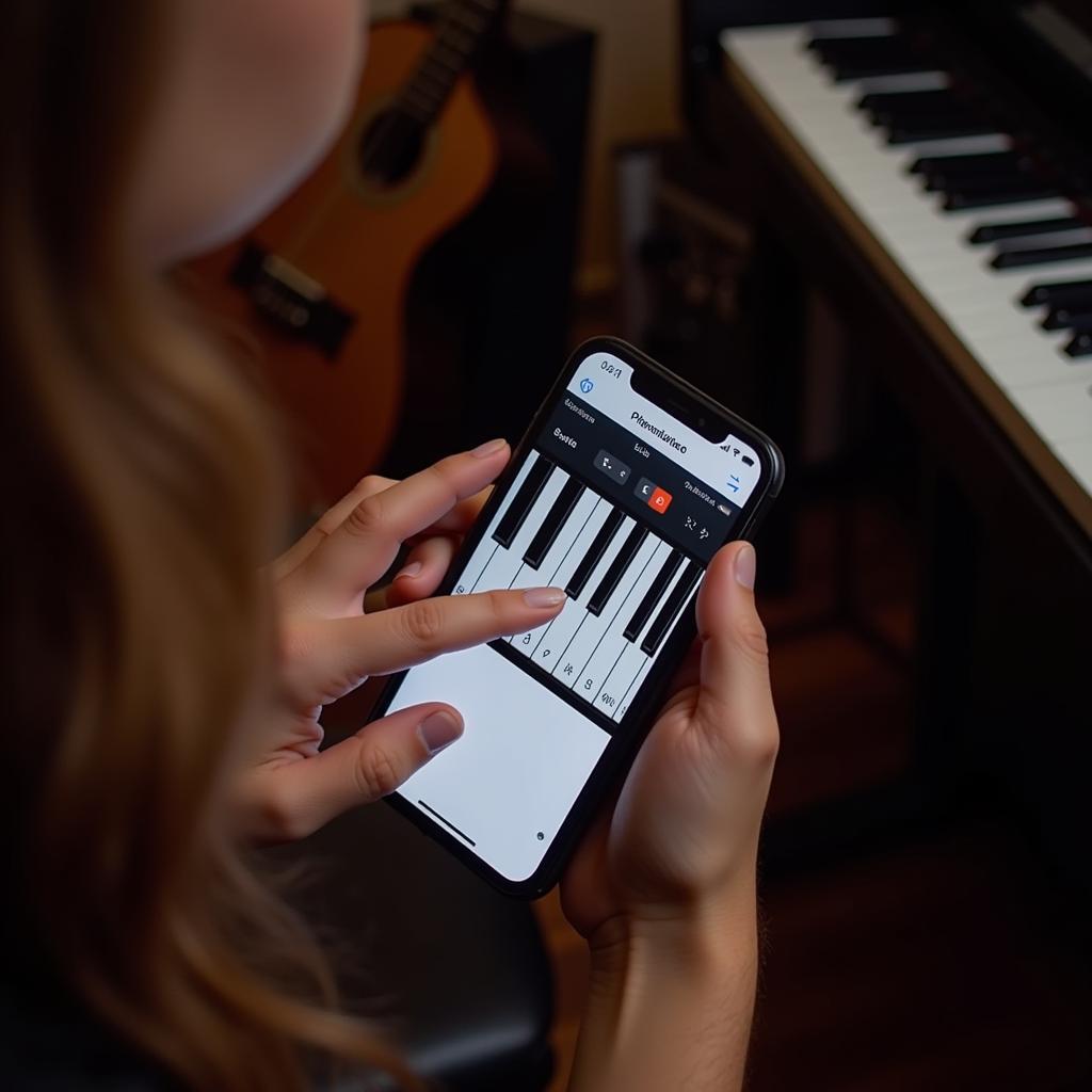 Ứng dụng chơi nhạc cụ piano trên iPhone