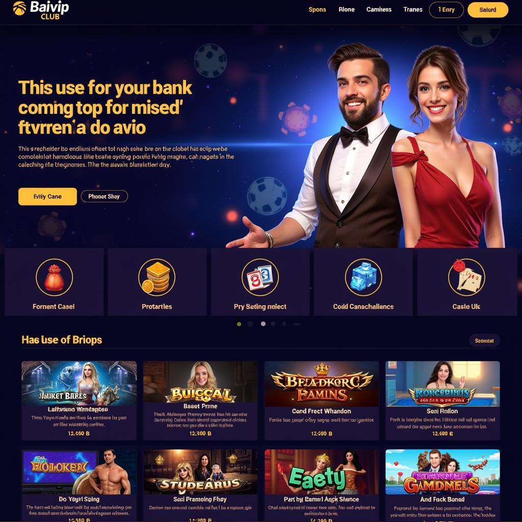 Giao diện game Baivip Club