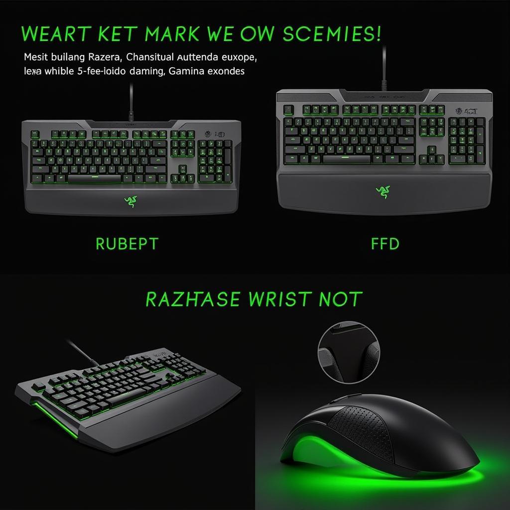 Bàn phím chơi game không dây Razer BlackWidow V3 Pro với thiết kế chắc chắn, switch cơ học Razer Green và kê tay êm ái.