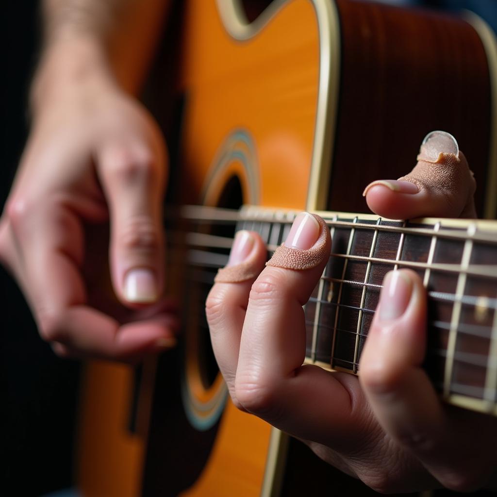 Bao ngón tay chơi guitar bảo vệ đầu ngón tay