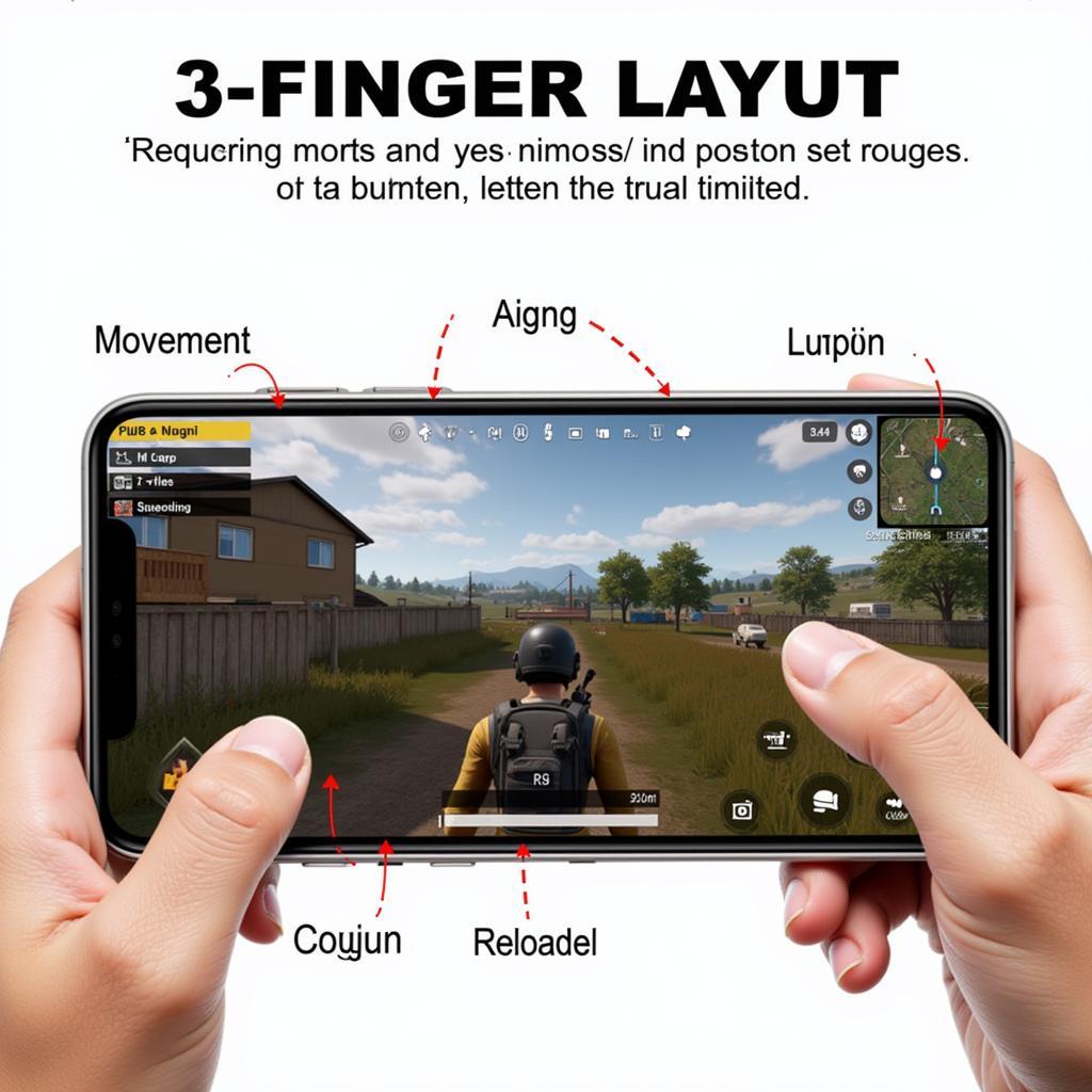 Bố cục 3 ngón tay trên PUBG Mobile