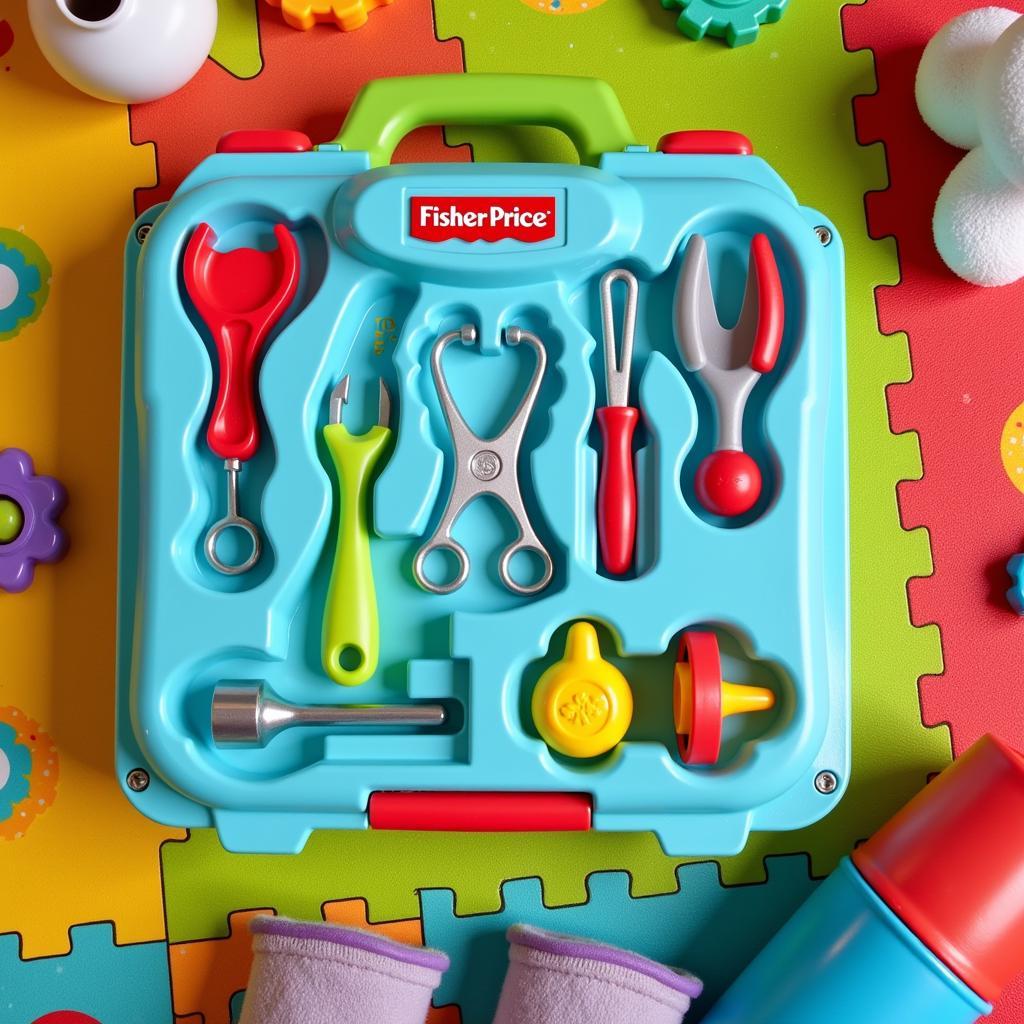 Bộ đồ chơi bác sĩ Fisher Price đầy đủ dụng cụ