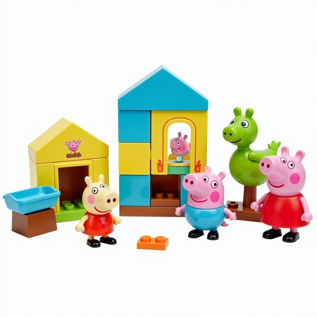 Bộ đồ chơi xếp hình Heo Peppa Pig