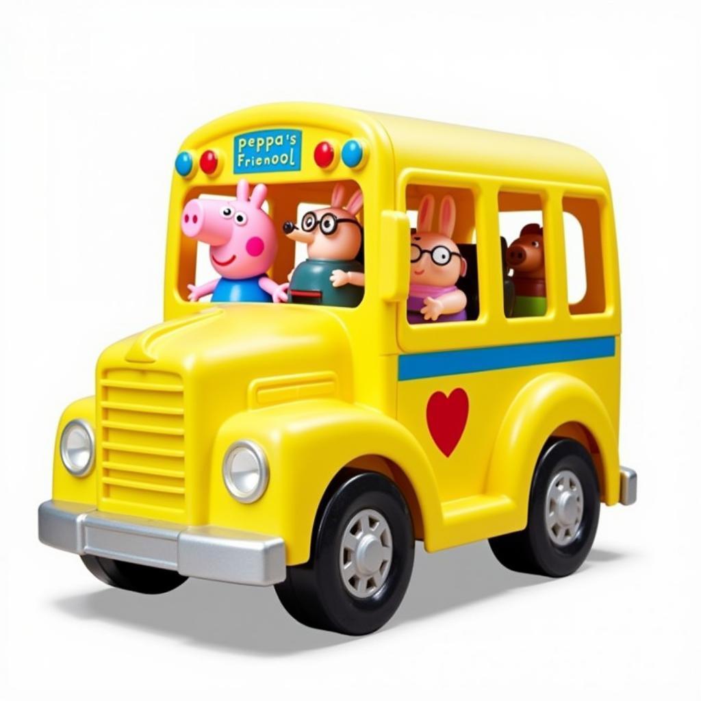 Bộ đồ chơi Peppa Pig xe buýt trường học