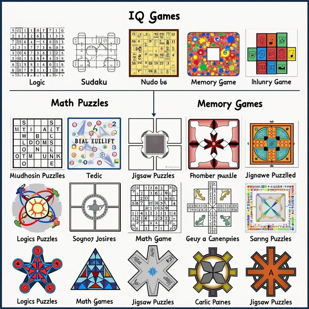 Các loại trò chơi IQ phổ biến