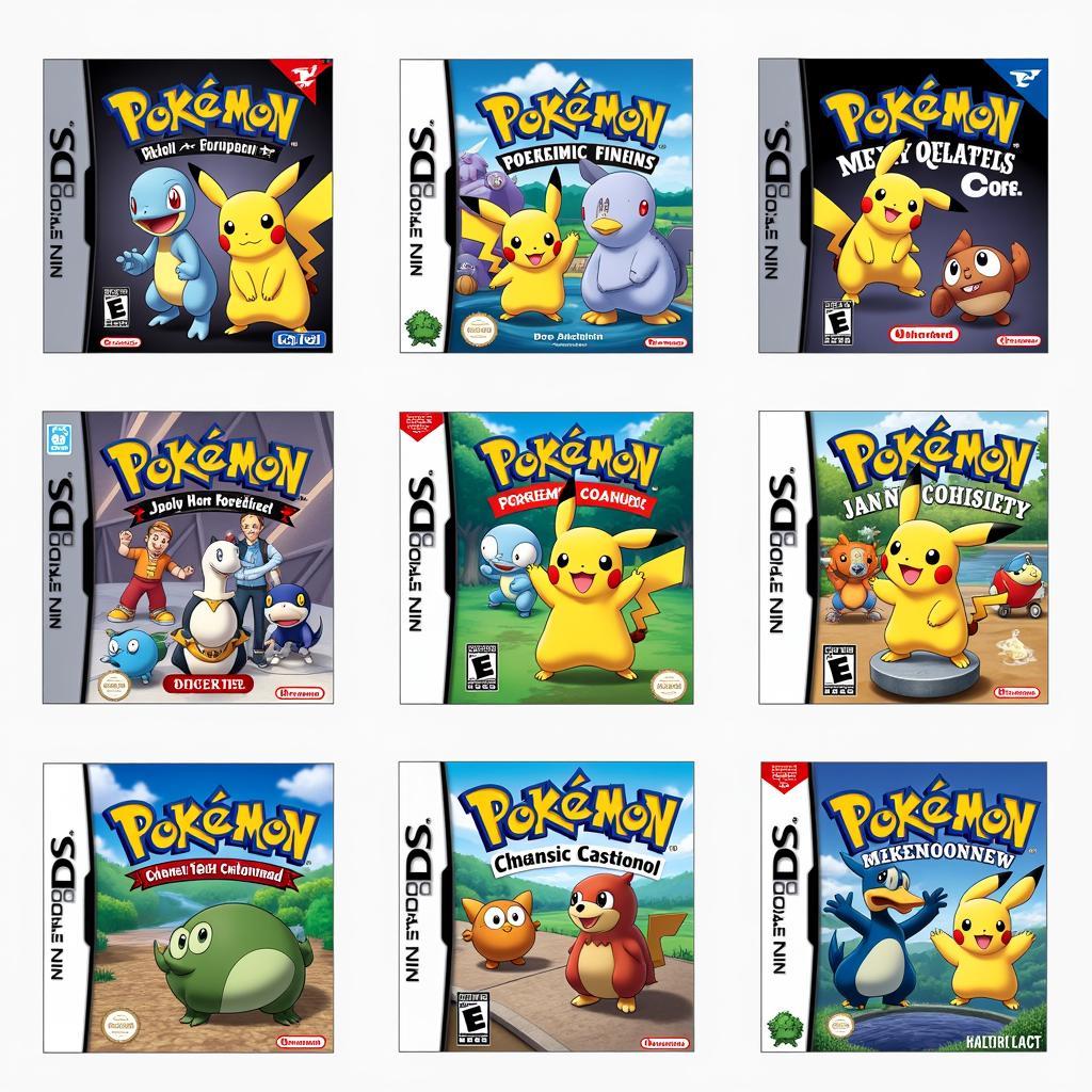 Các phiên bản game Pokemon phổ biến