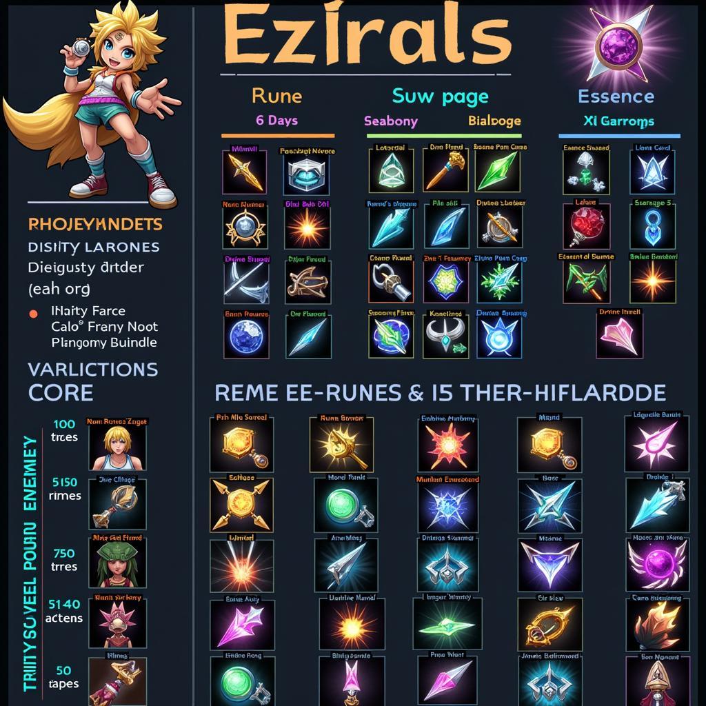 Bảng ngọc và cách lên đồ cho Ezreal