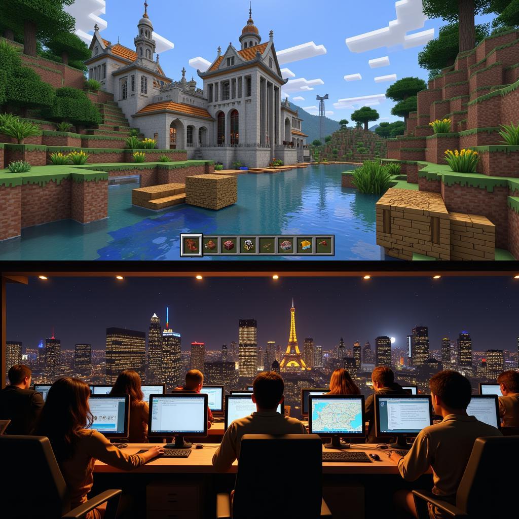 Chơi Minecraft chung qua Server