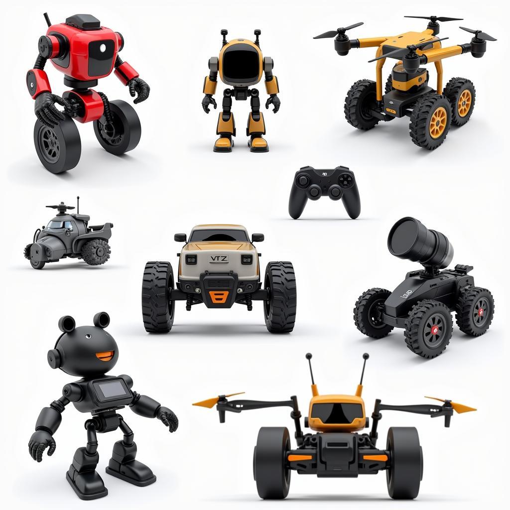 Đồ chơi đi hiện đại: Robot, drone, xe điều khiển