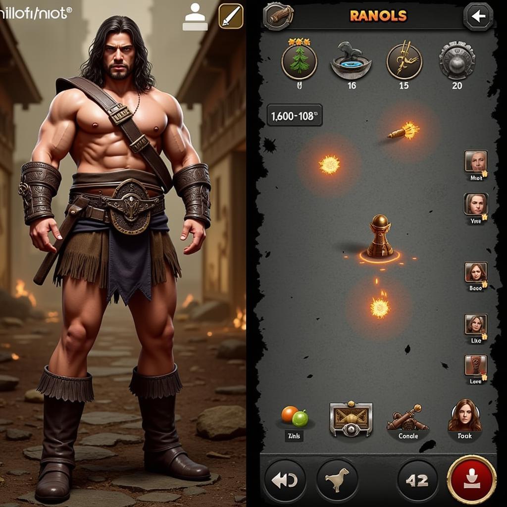 Hình ảnh giao diện game mobile Conan, thể hiện đồ họa đẹp mắt và lối chơi hấp dẫn.