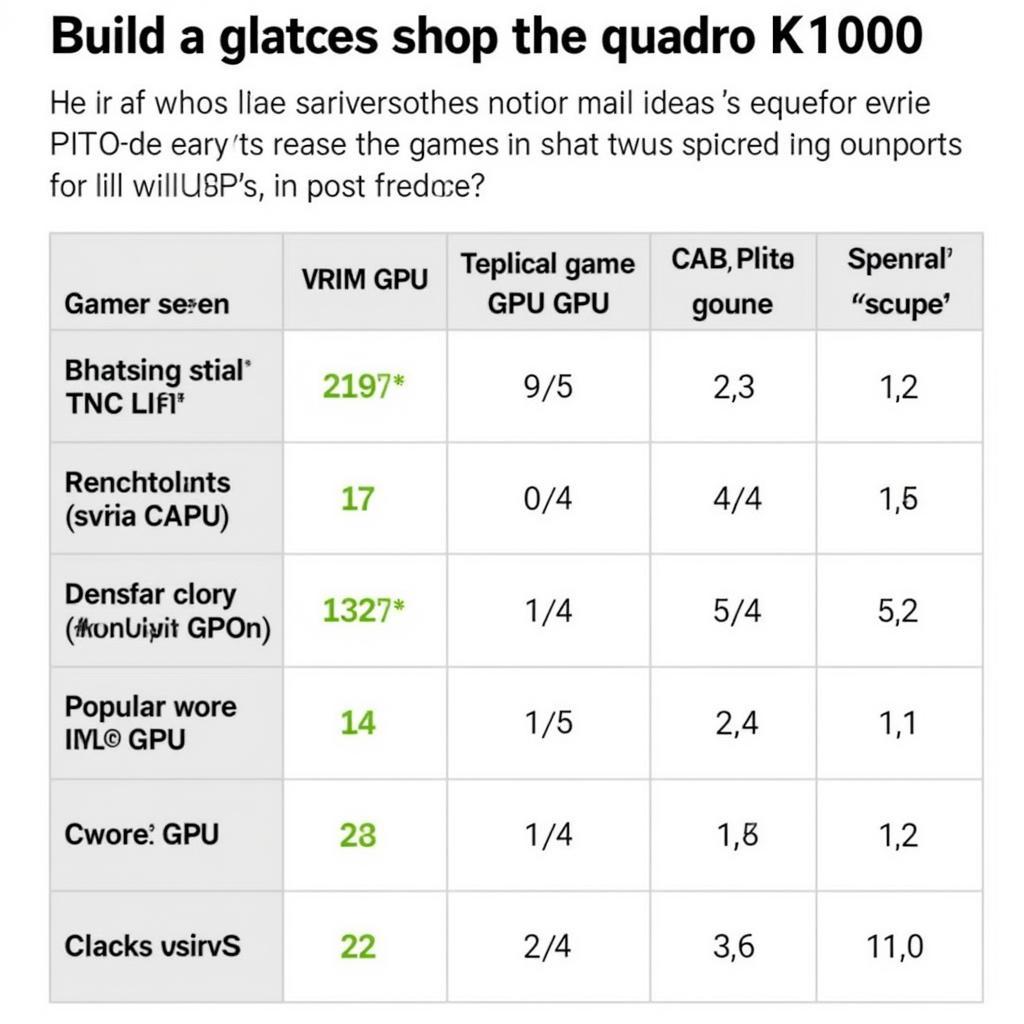 Gaming GPU Alternatives to Quadro K1000