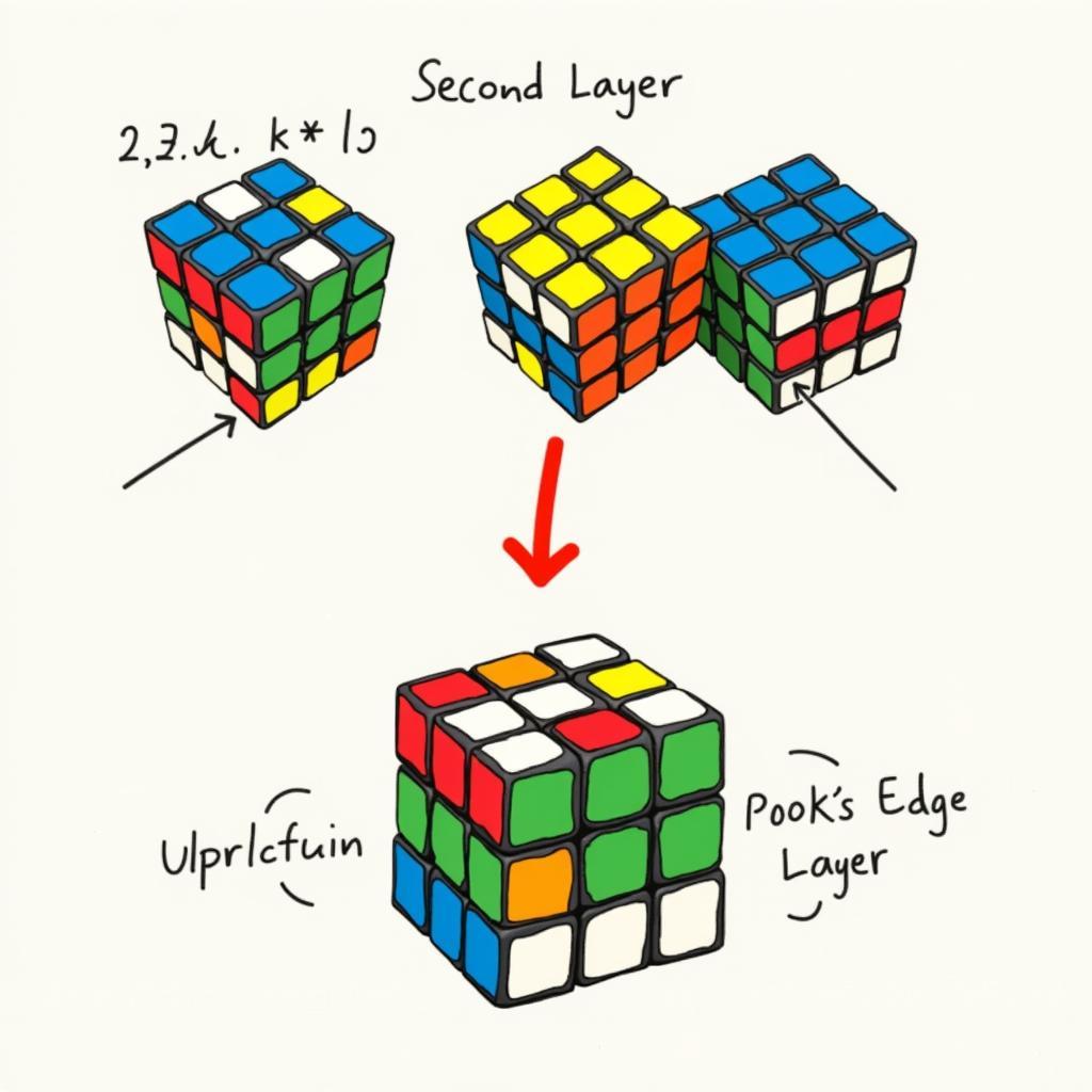 Cách giải tầng hai của rubik 4x4