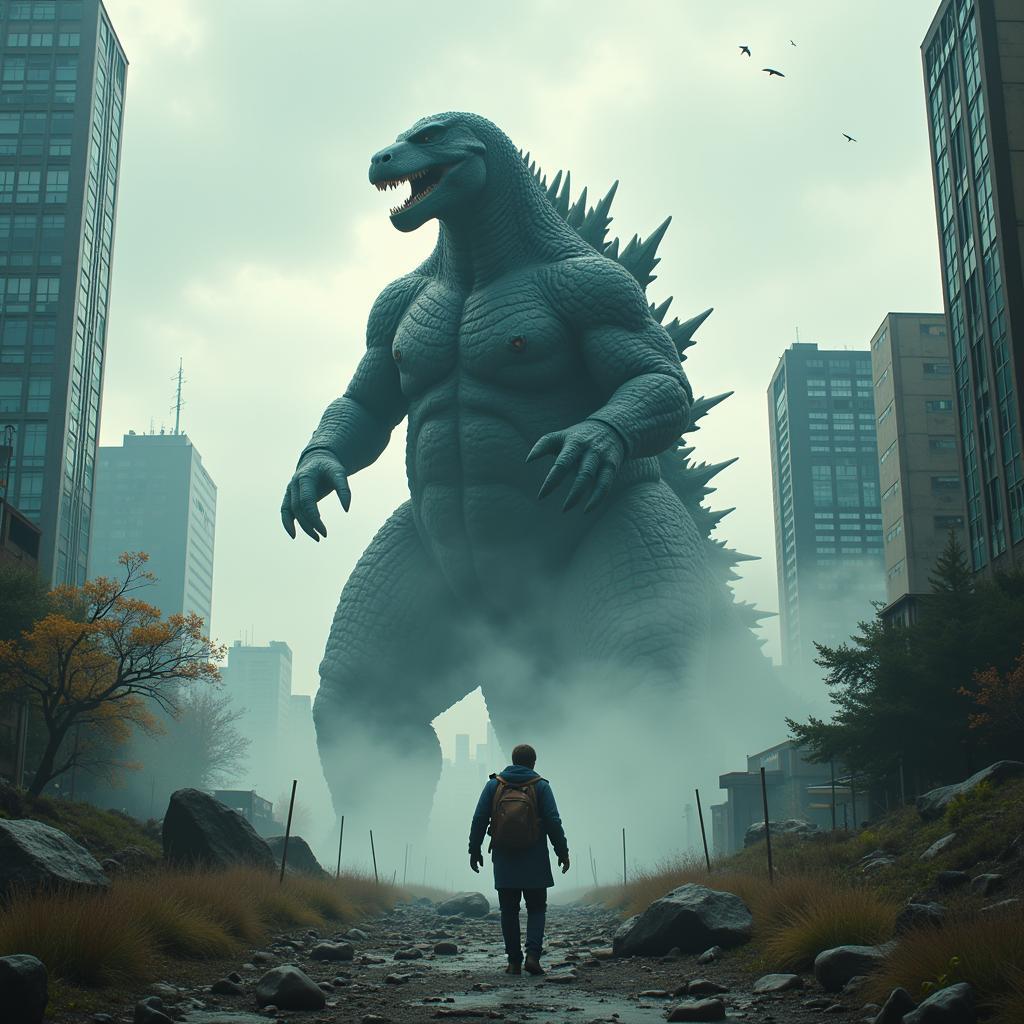 Godzilla trong trò chơi nhập vai, phá hủy thành phố