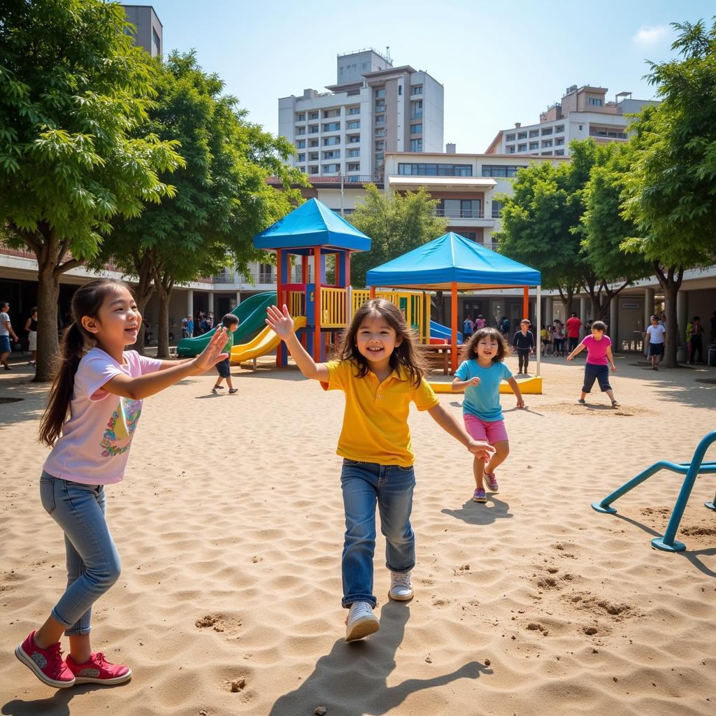 Khu vui chơi ngoài trời Nha Trang với không gian thoáng đãng và nhiều trò chơi vận động