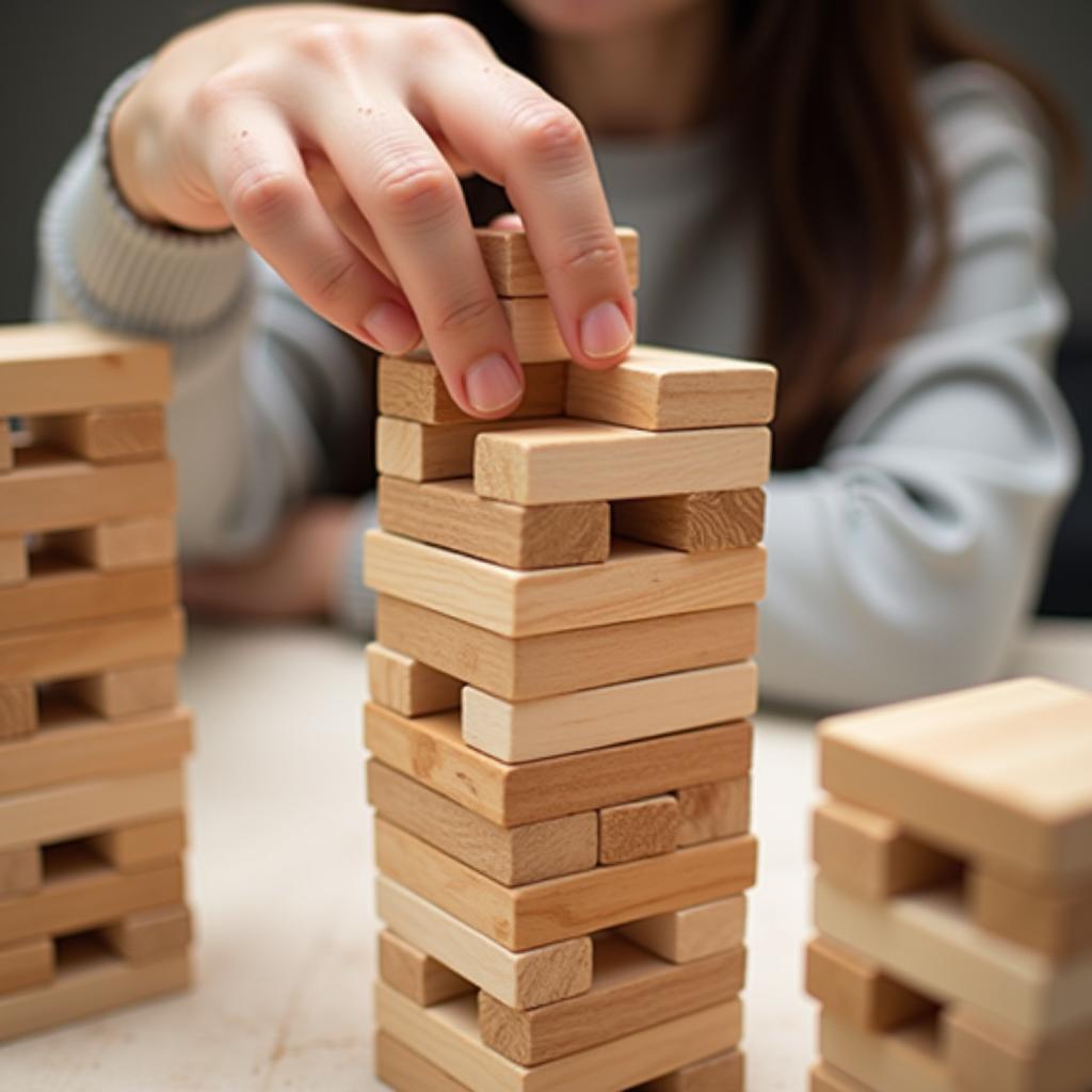 Luật chơi bộ đồ chơi rút gỗ Jenga