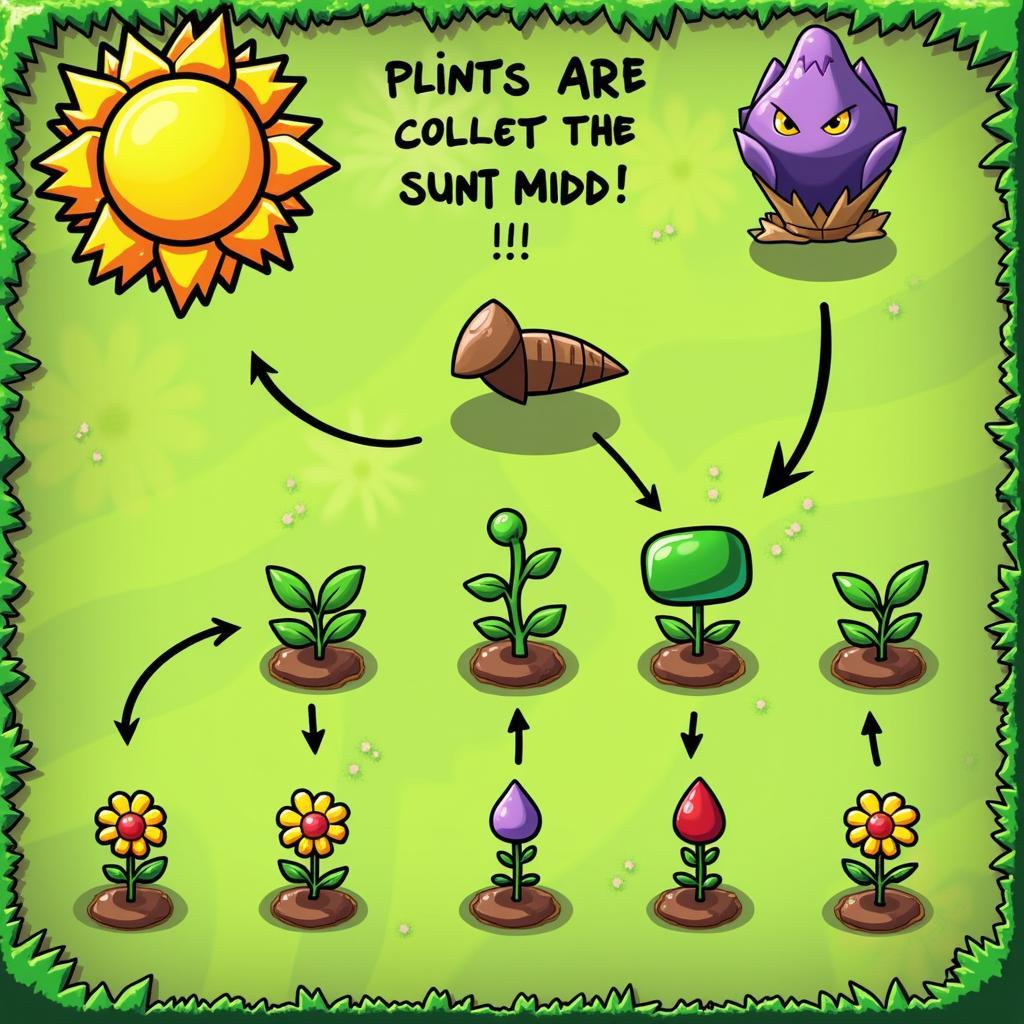 Luật chơi cơ bản của game Zombie and Plant