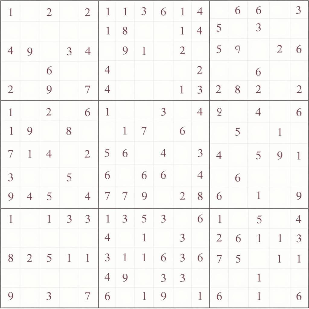 Luật chơi Sudoku cơ bản