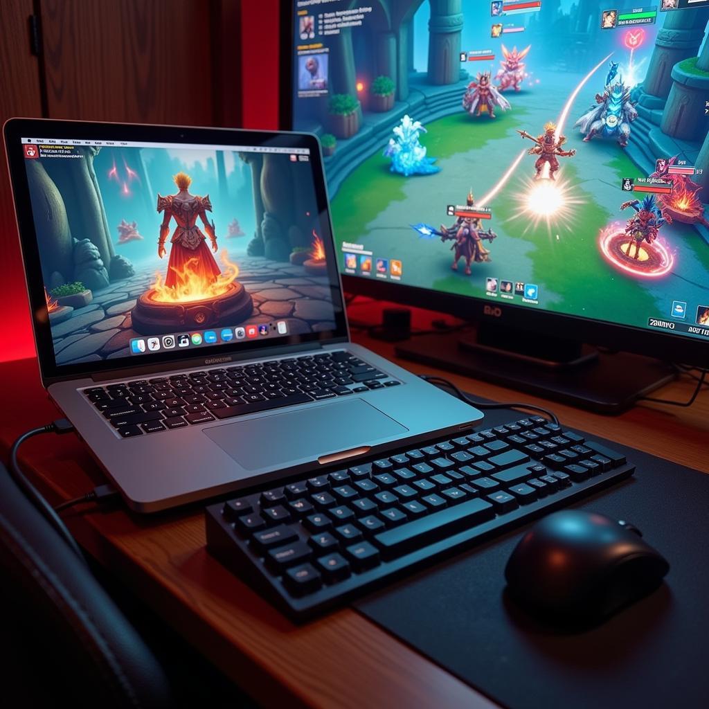 Macbook chơi game Dota 2