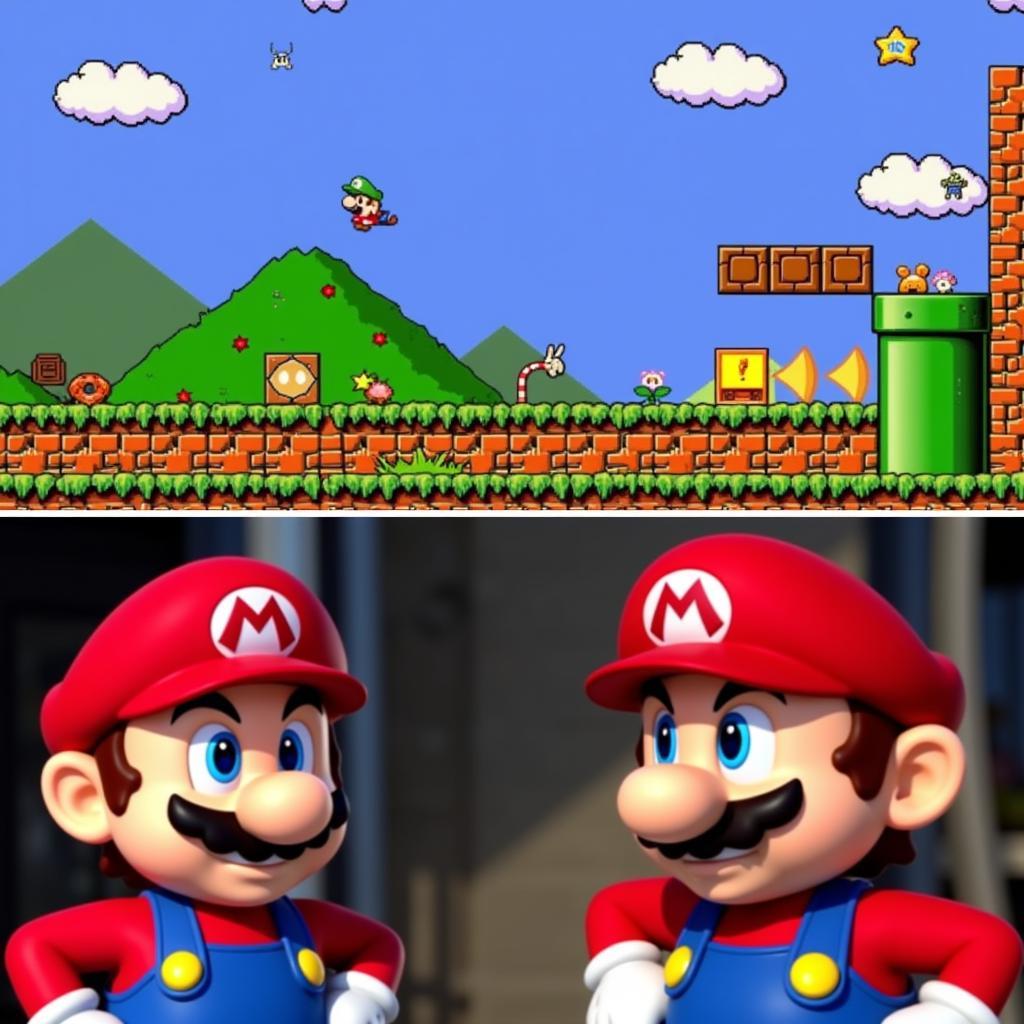 So sánh giữa game Mario và phim Mario