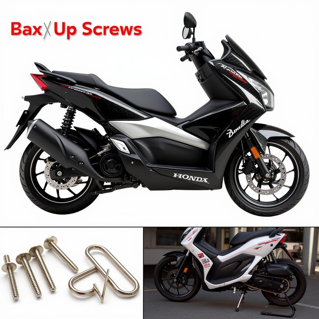 Nâng cấp ngoại hình PCX 2018 với ốc titan, decal, chắn bùn và đèn LED