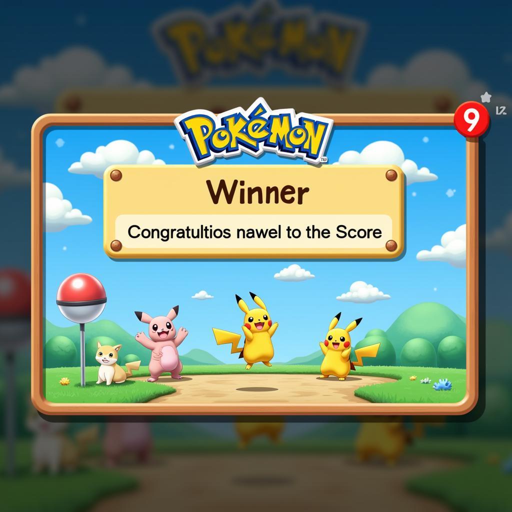 Chiến thắng Pikachu 9 Level