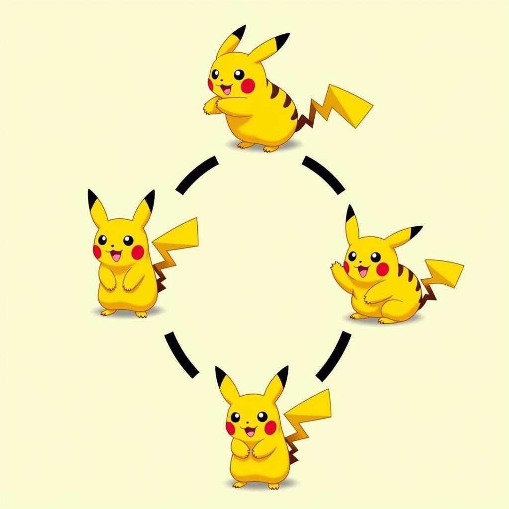 Luật chơi pikachu cơ bản: Ghép nối các cặp Pokemon giống nhau.