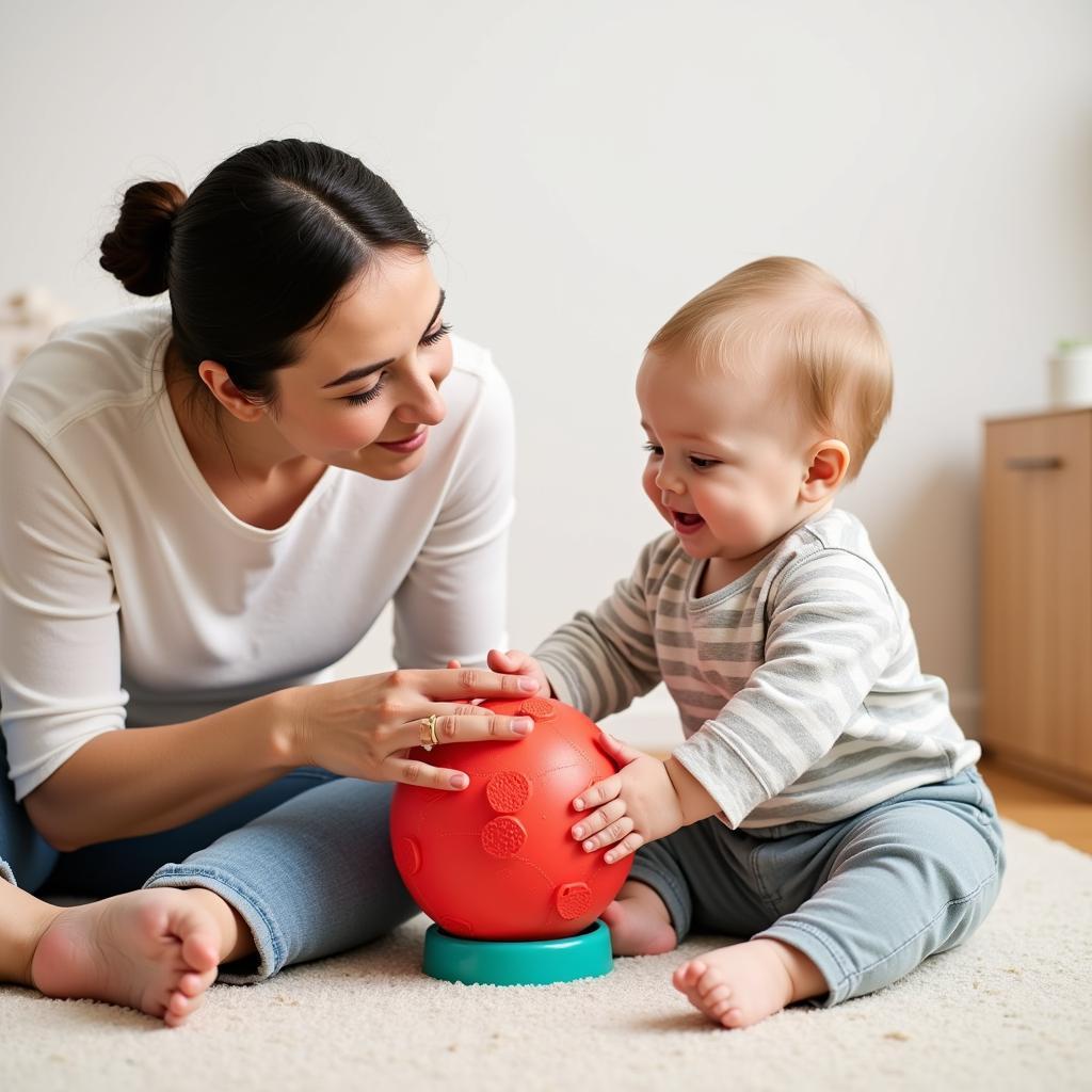 Sử dụng bóng gai đồ chơi an toàn