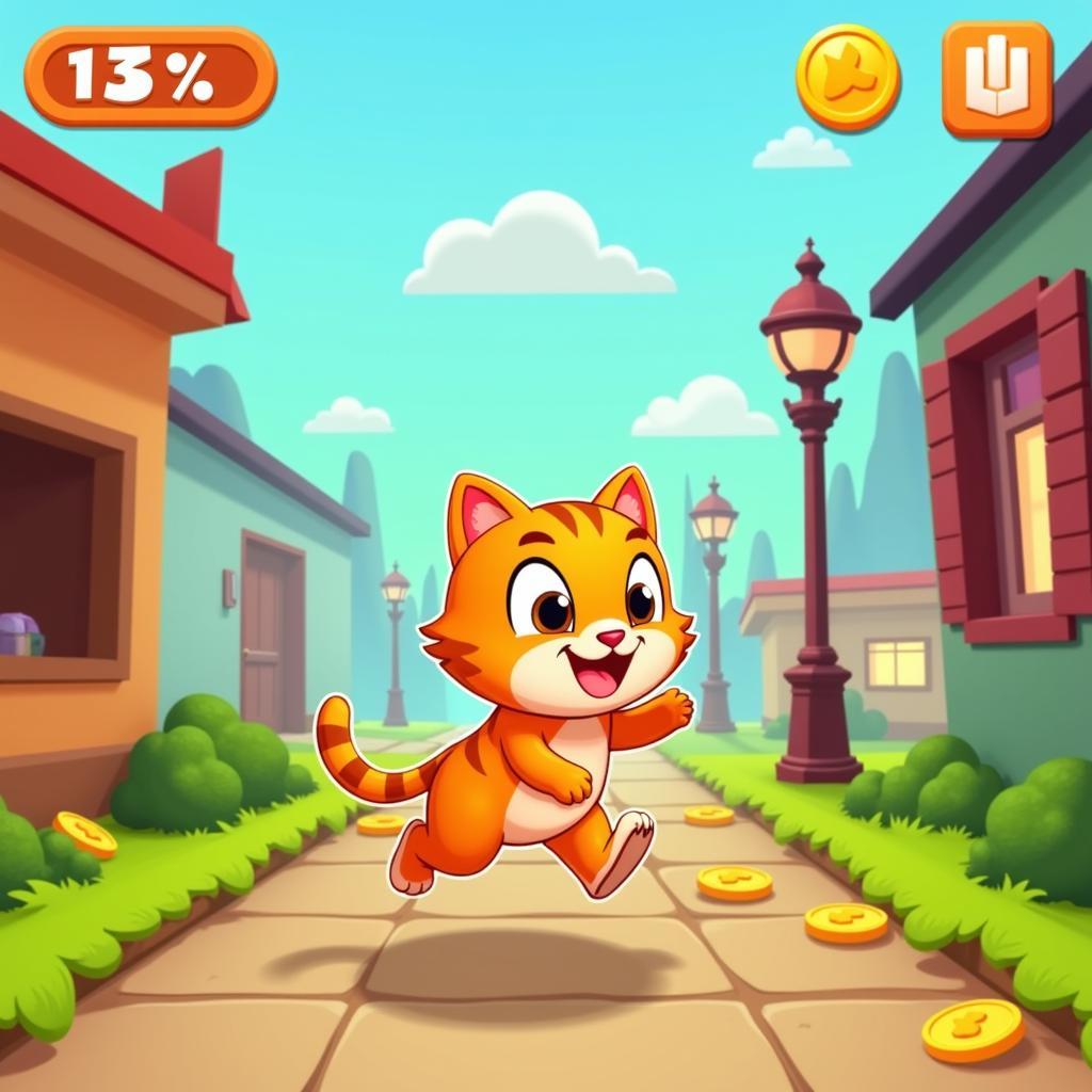 Cat Runner Gameplay Screenshot