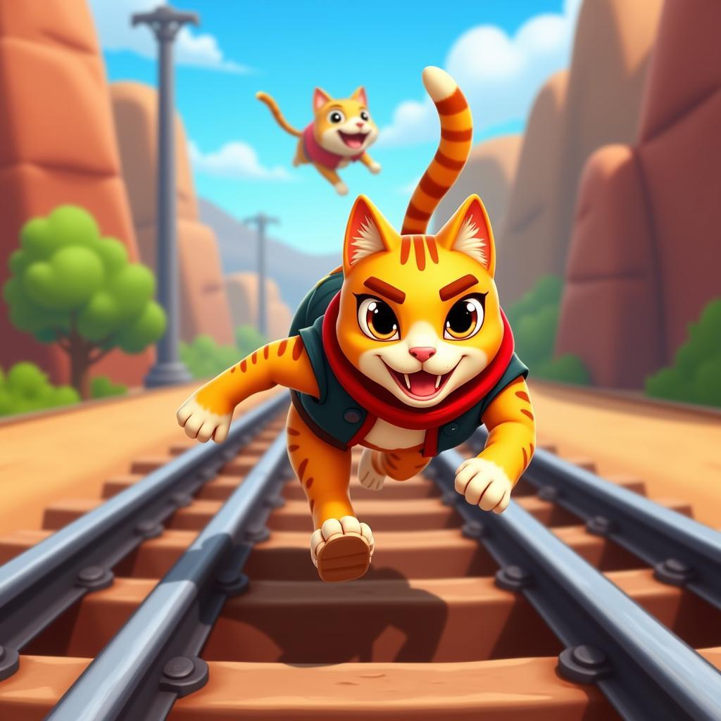 Subway Surfers Cat Version Gameplay