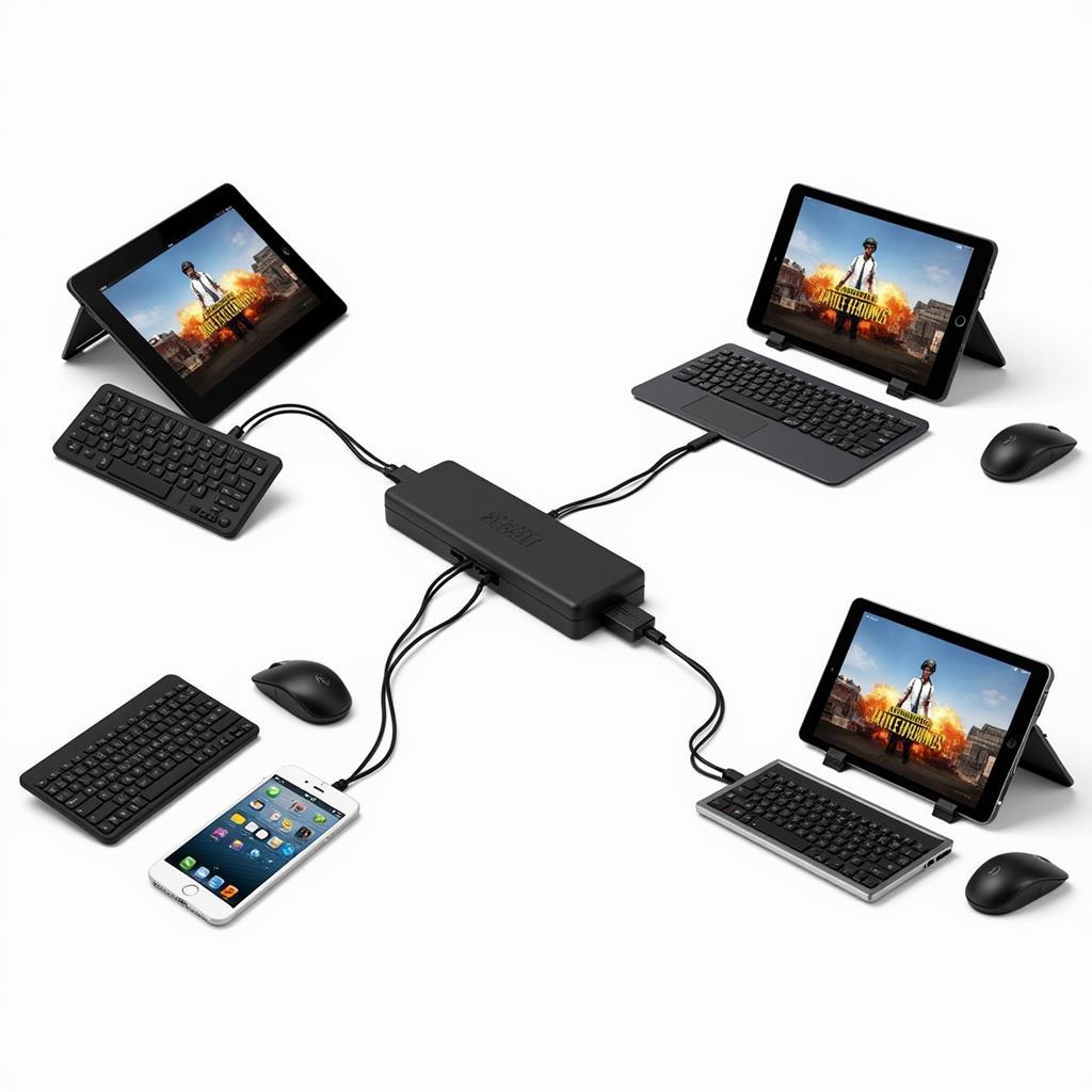 Các thiết bị chơi PUBG Mobile với USB OTG Hub