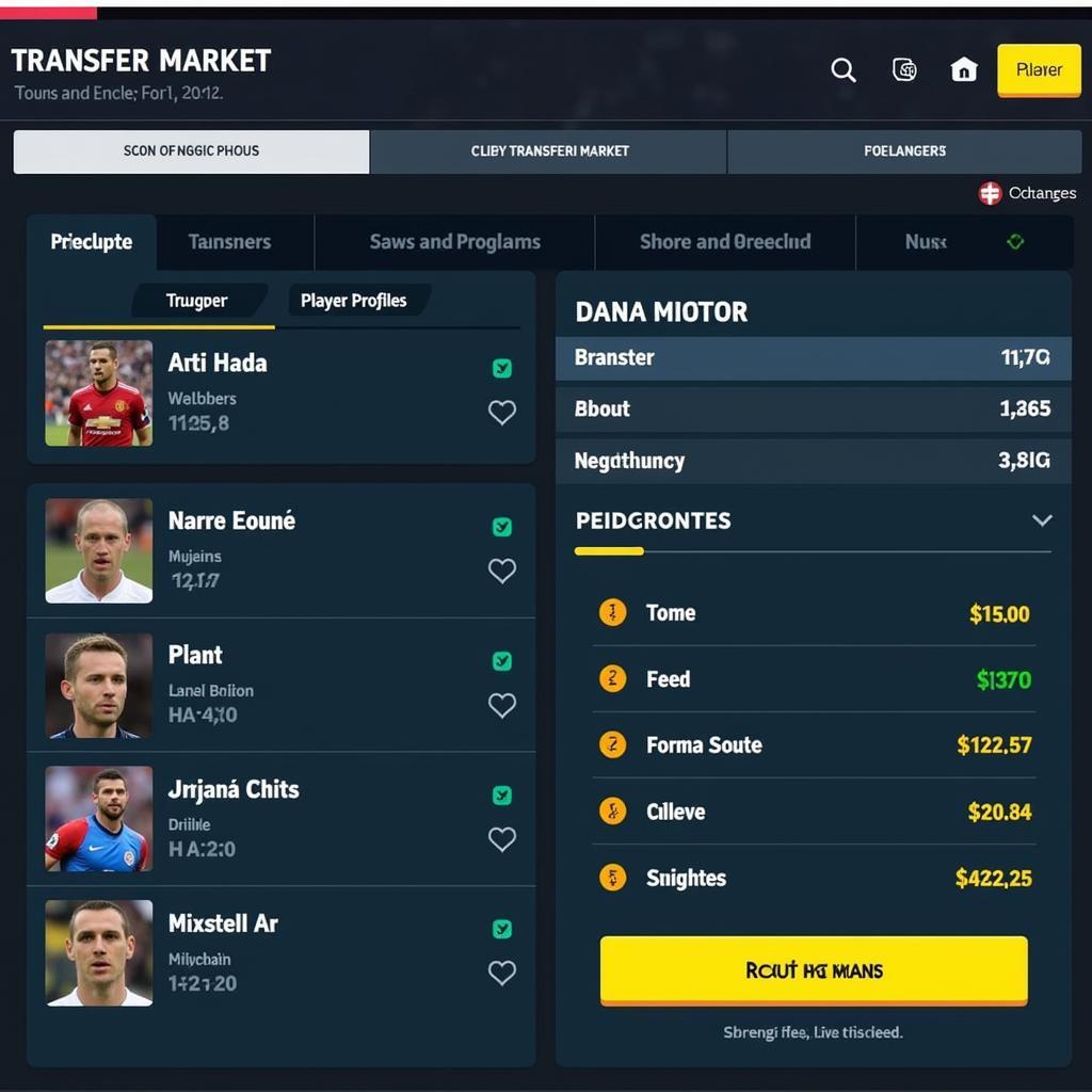 Chiến thuật chuyển nhượng trong Top Football Manager