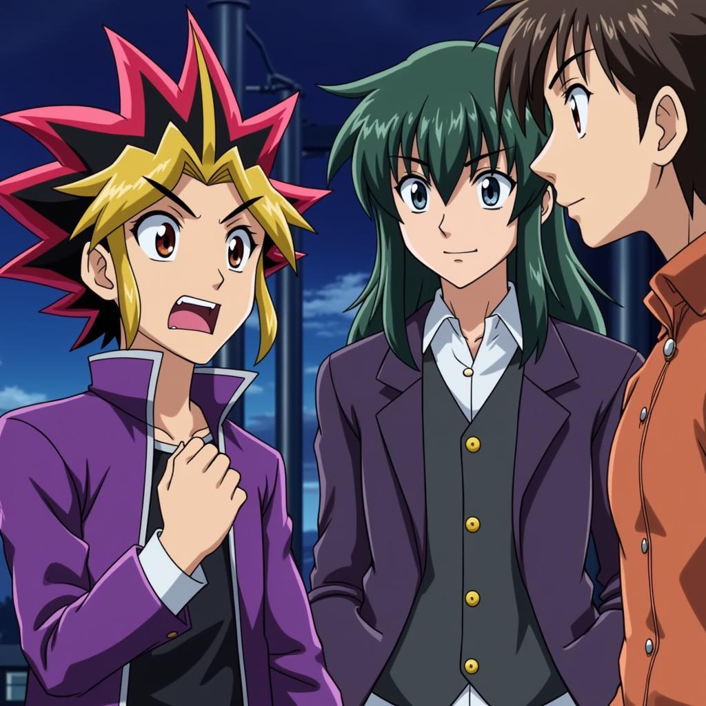 Yugi và bạn bè trong Yugioh tập 188