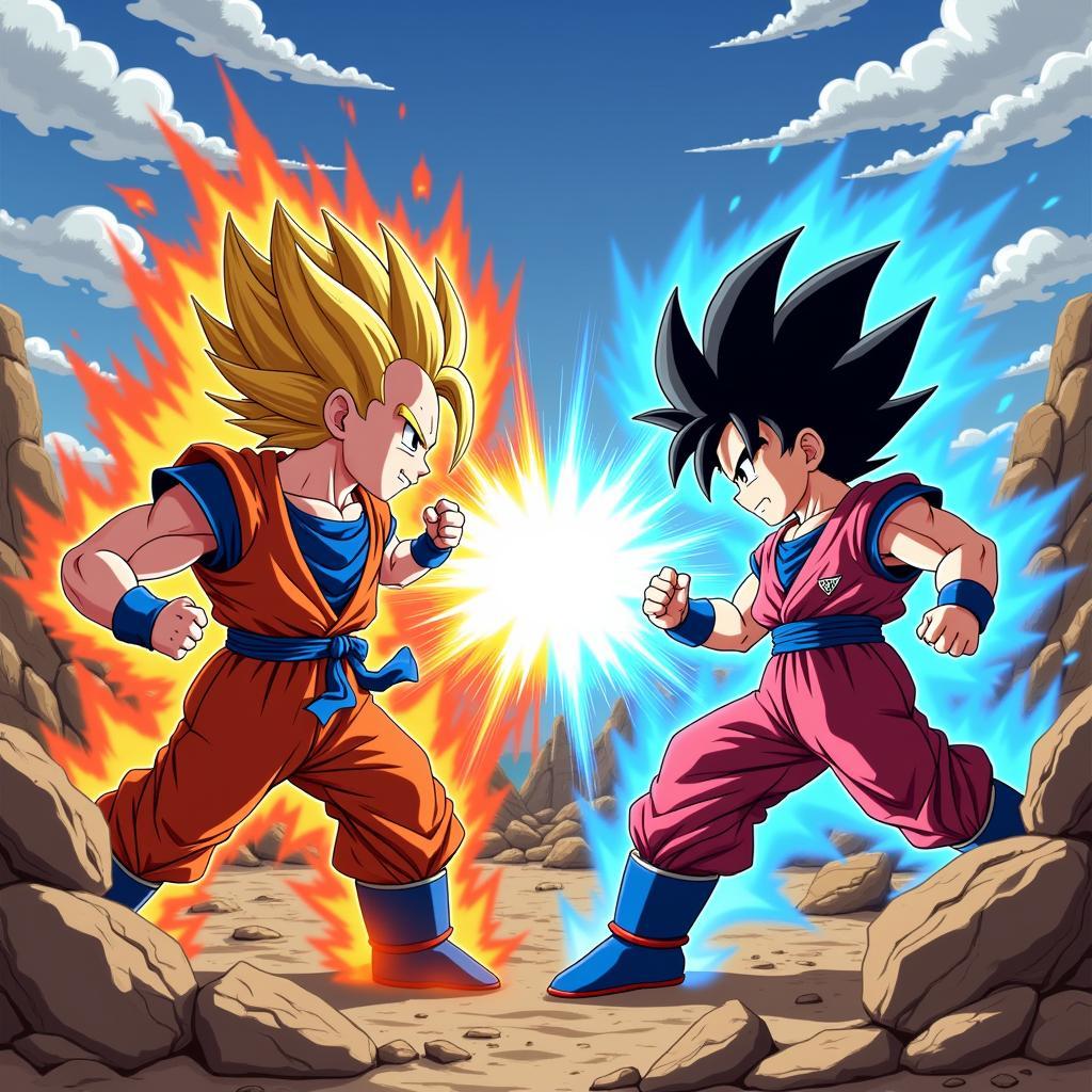 Game đối kháng 7 viên ngọc rồng: Cuộc chiến nảy lửa giữa các chiến binh Saiyan