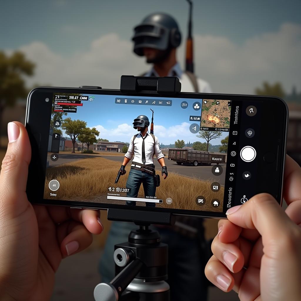 App quay màn hình PUBG Mobile livestream