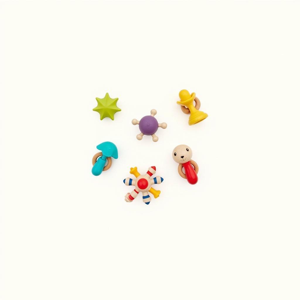 Bộ đồ chơi baby rattle nhiều màu sắc cho bé sơ sinh