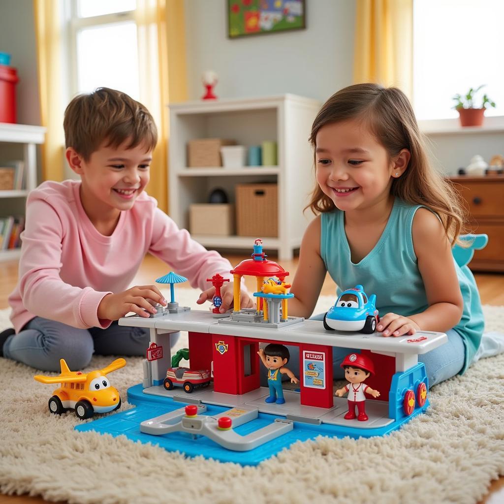 Bộ đồ chơi Super Wings Playset Sân Bay