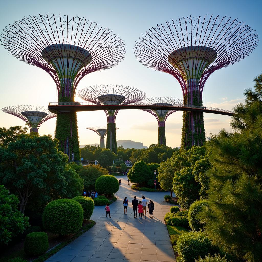 Khởi đầu ngày mới với thiên nhiên xanh tươi ở Gardens by the Bay, Singapore