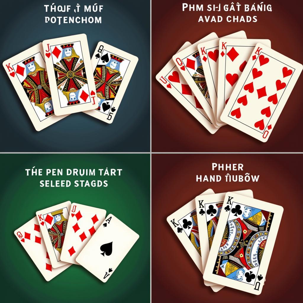 Các loại bài đổi thưởng phổ biến như Tiến Lên, Phỏm, Poker