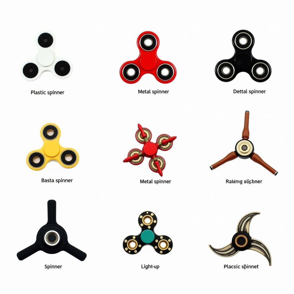 Các loại spinner khác nhau