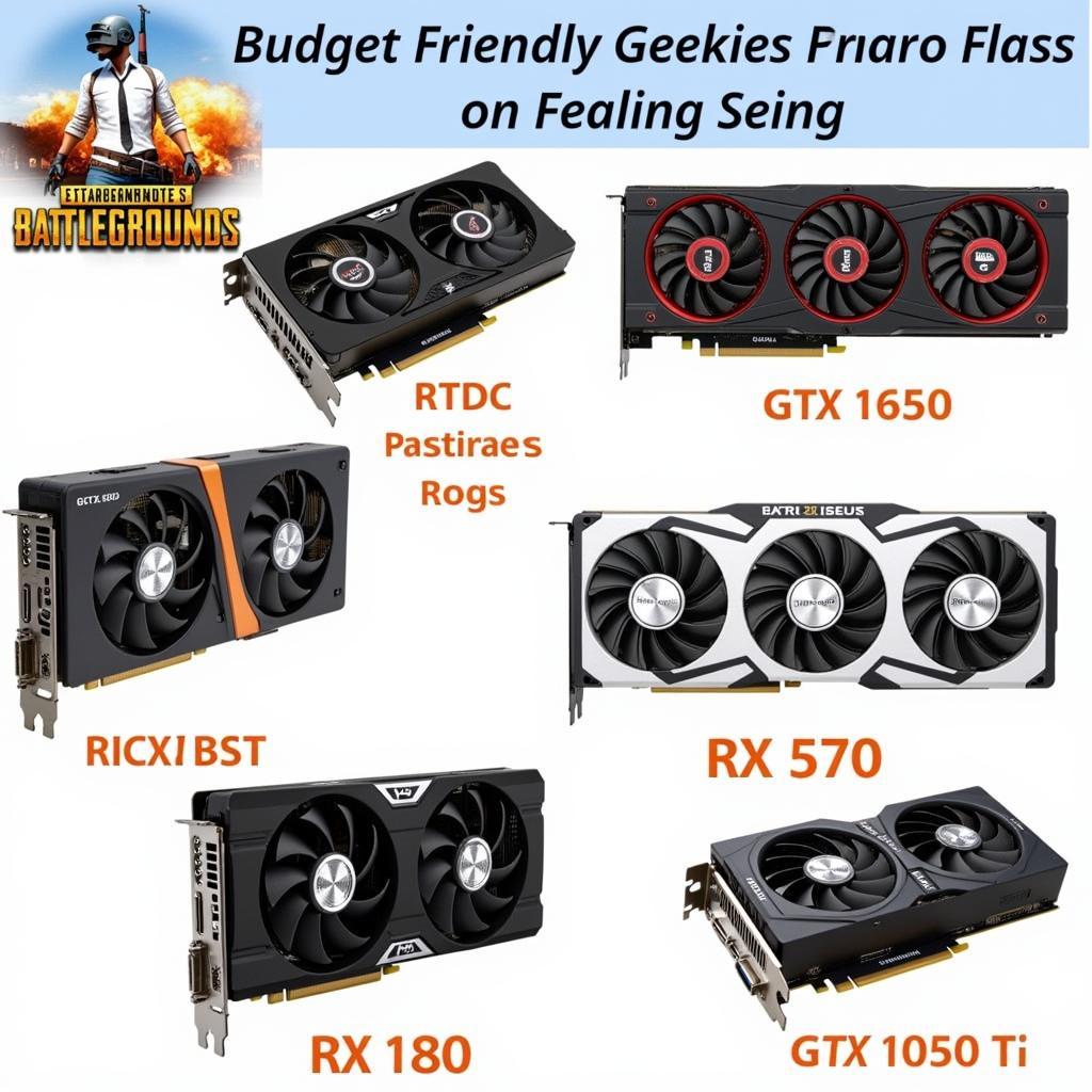 Card màn hình PUBG giá rẻ: GTX 1650, RX 570, GTX 1050 Ti