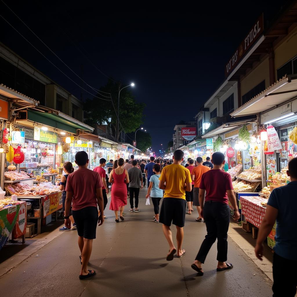 Chợ đêm Phan Thiết náo nhiệt về đêm