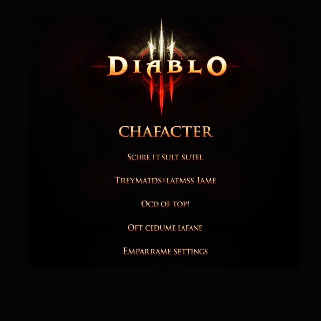 Diablo 3 Offline Màn Hình Chính