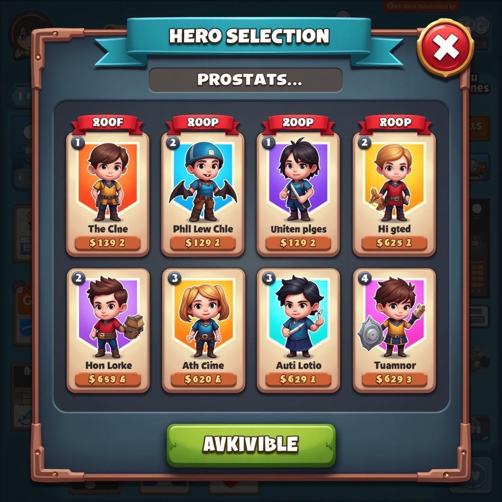 Chọn Tướng Trong TapTap Heroes