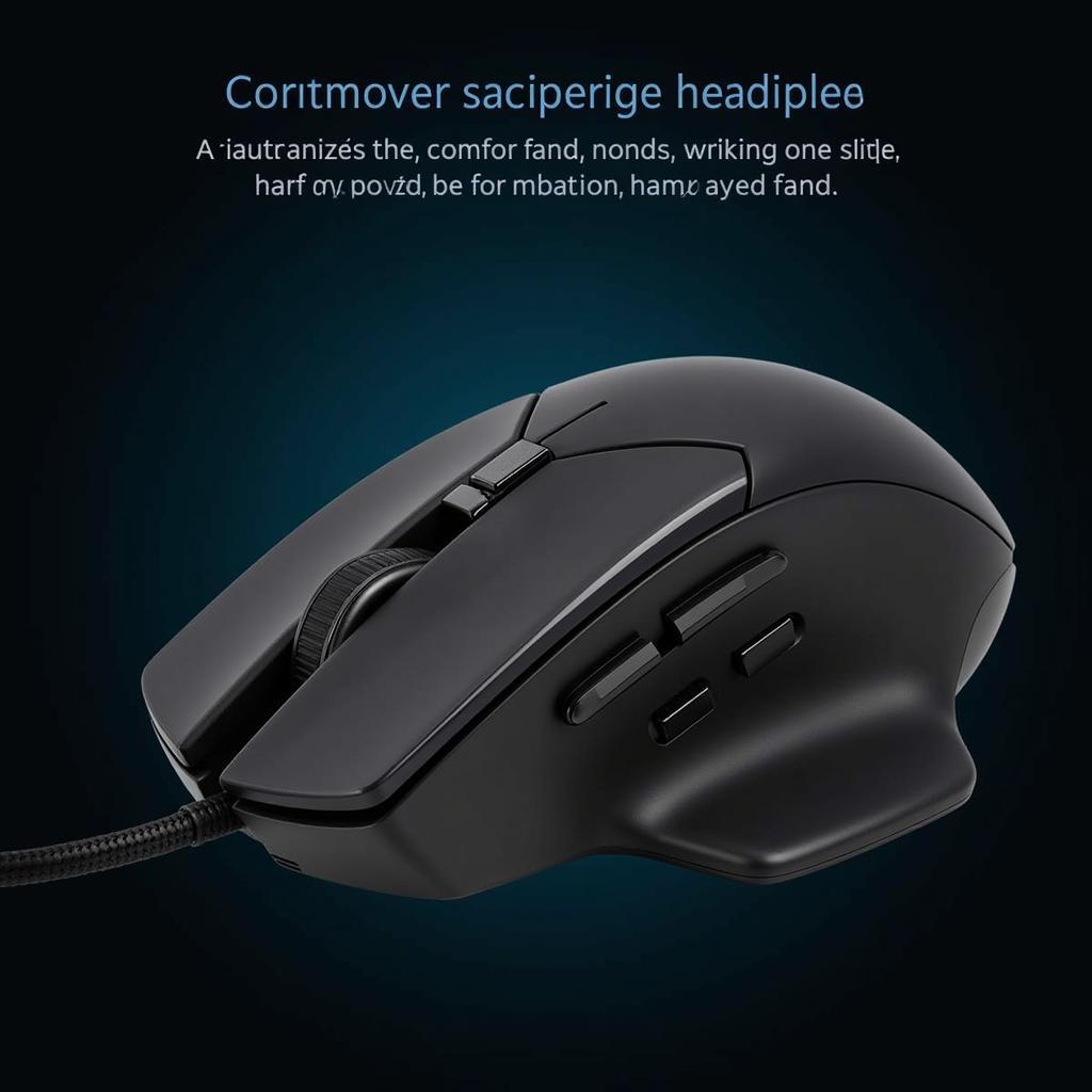 Chuột chơi game ergonomic với thiết kế thoải mái cho tay