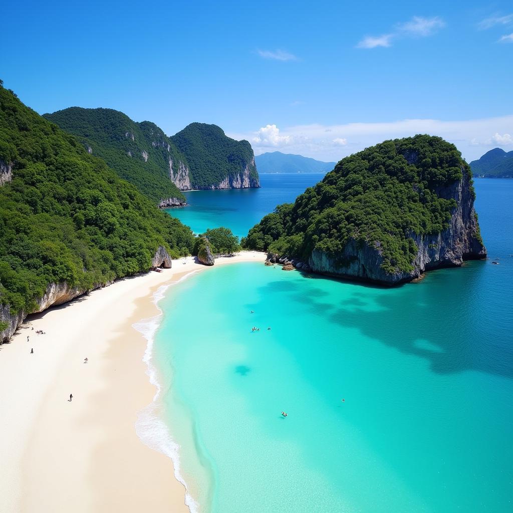 Bãi biển Maya Bay trên đảo Phi Phi, Phuket