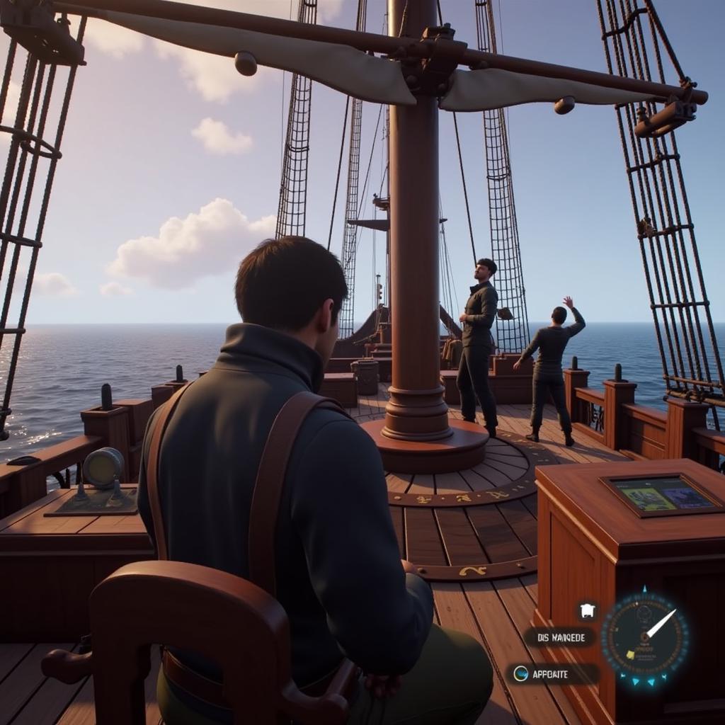 Điều khiển tàu Sea of Thieves