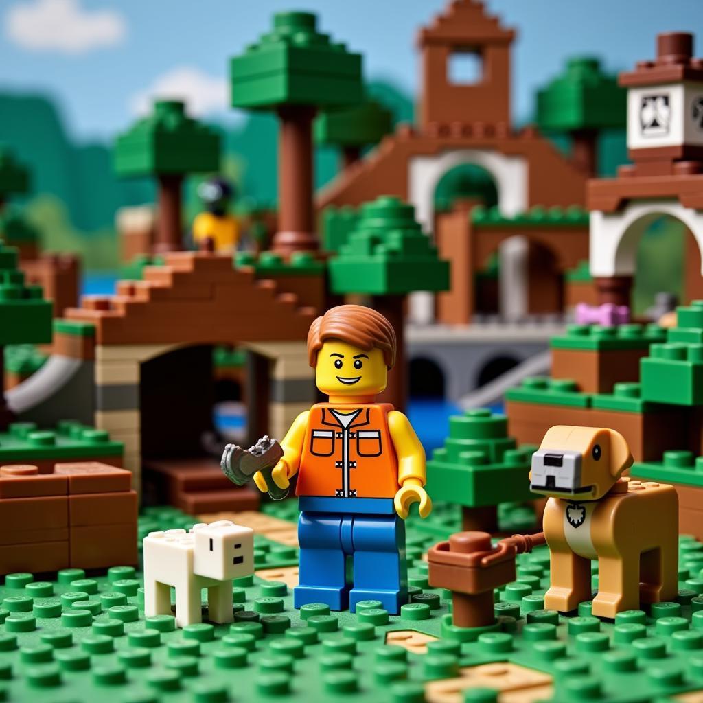 Mô hình LEGO Minecraft đa dạng và chi tiết