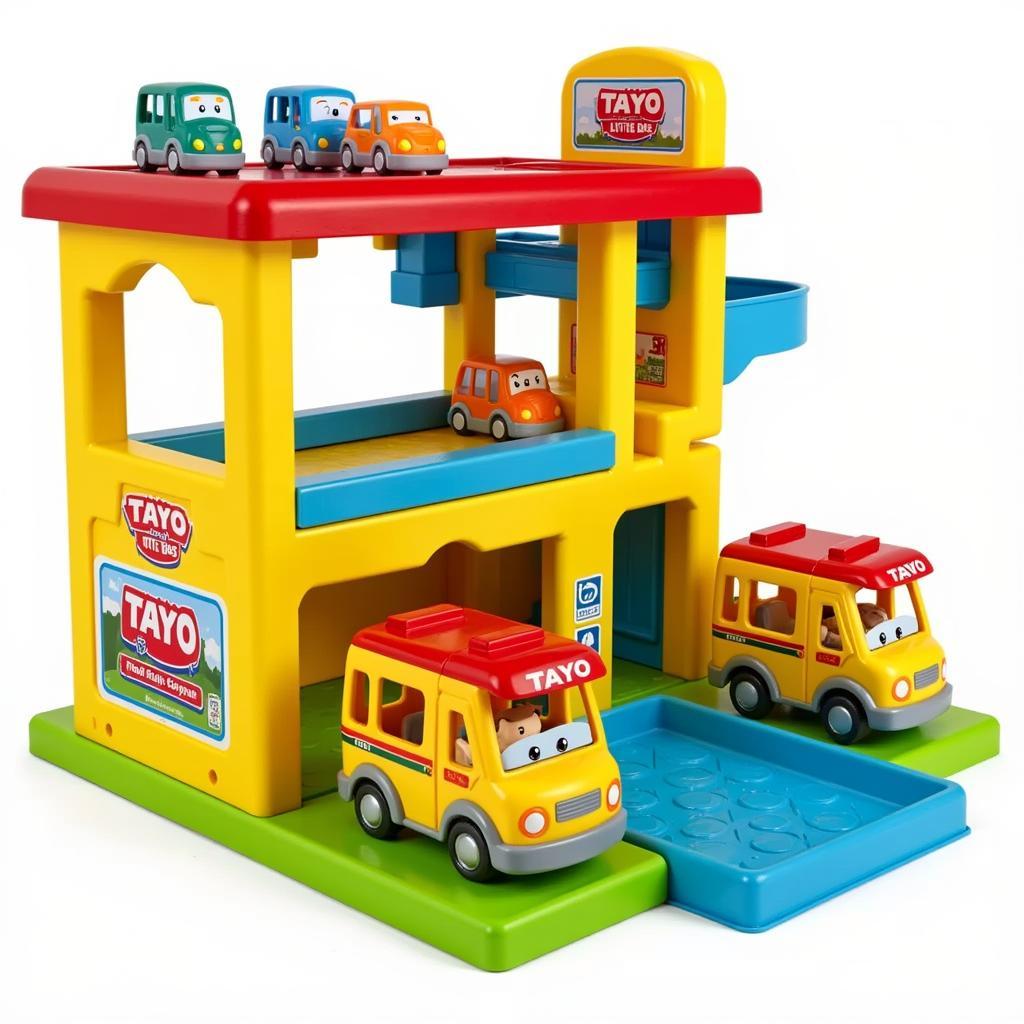 Đồ chơi Tayo Little Bus Bộ Playset Garage