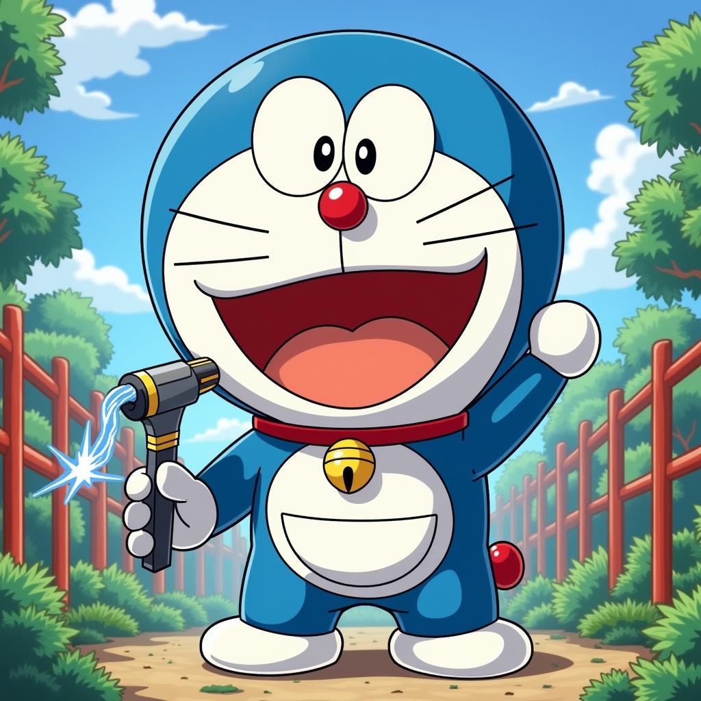 Doraemon sử dụng bảo bối